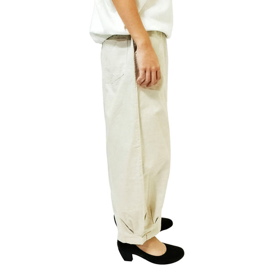 2025 Cotton-Linen Women's Artistic Vintage Design Loose-Fit Wide-Leg Thin Casual Pants Women Linen Lantern Pants