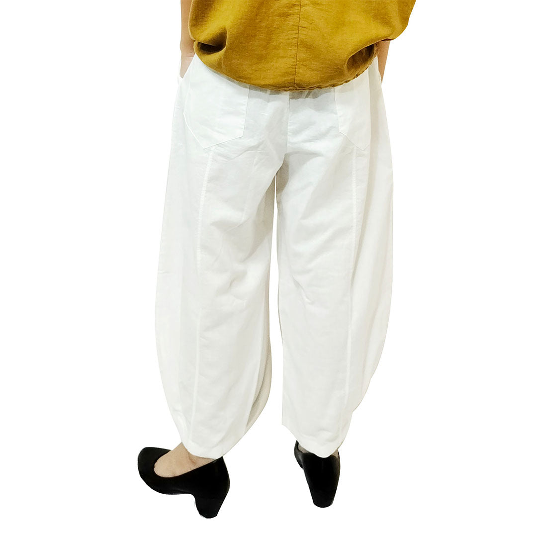 2025 Cotton-Linen Women's Artistic Vintage Design Loose-Fit Wide-Leg Thin Casual Pants Women Linen Lantern Pants