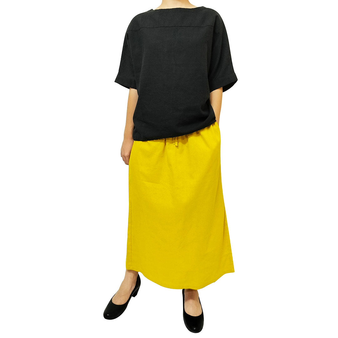 New Women's Cotton Linen Clothing: Vintage Loose-Fit Lightweight Sand-Washed Round Neck Patchwork Short-Sleeve Top in Cotton Linen.