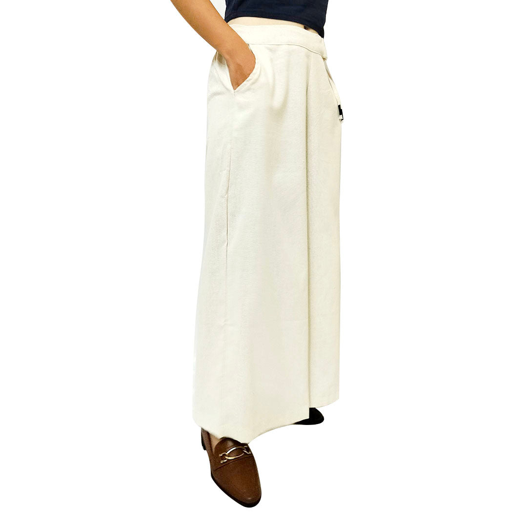Artistic Retro Cotton Linen Wide-Leg Pants: Loose Fit Plus Size Women’s Casual Trousers