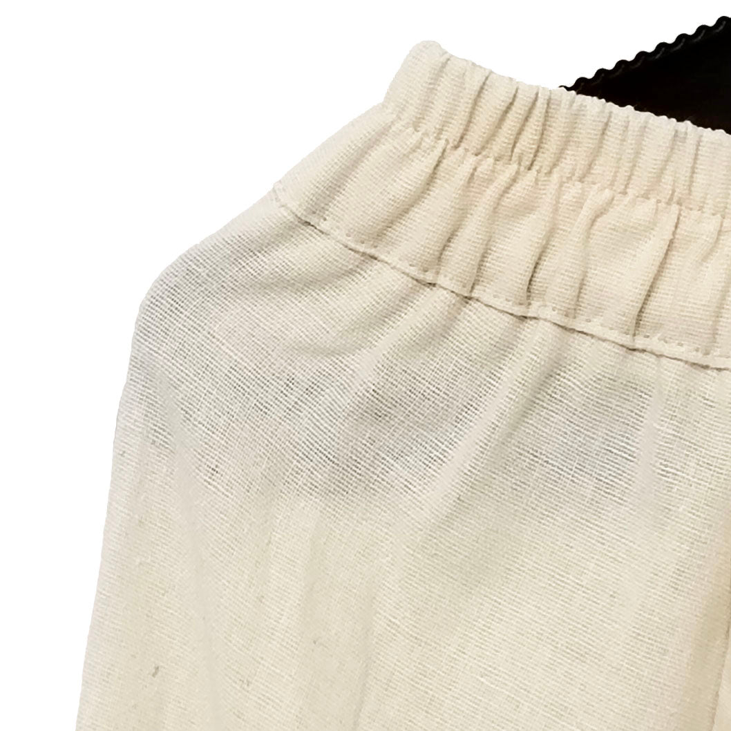 Artistic Retro Cotton Linen Wide-Leg Pants: Loose Fit Plus Size Women’s Casual Trousers