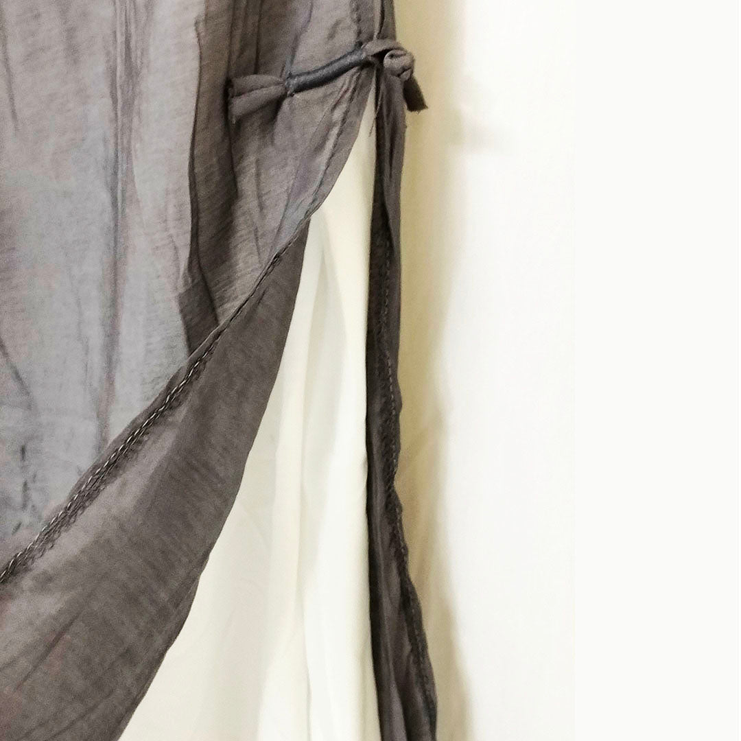 Artistic Casual Loose Plus Size Women’s Pants: Comfortable Side-Slit Wide-Leg Trousers