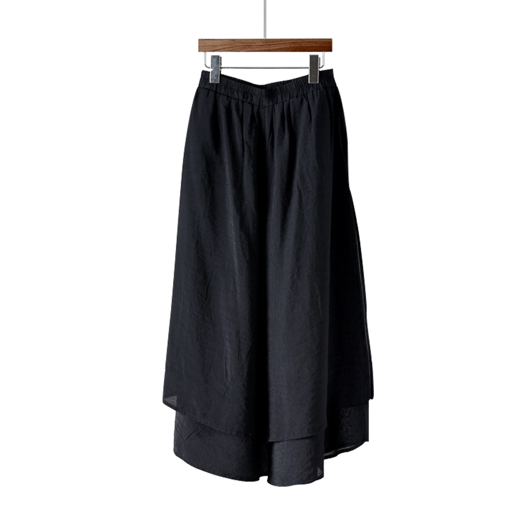 2025 New Women’s Vintage Wide-Leg Culottes | Flowy Cropped Skirt Pants | Elegant & Comfortable