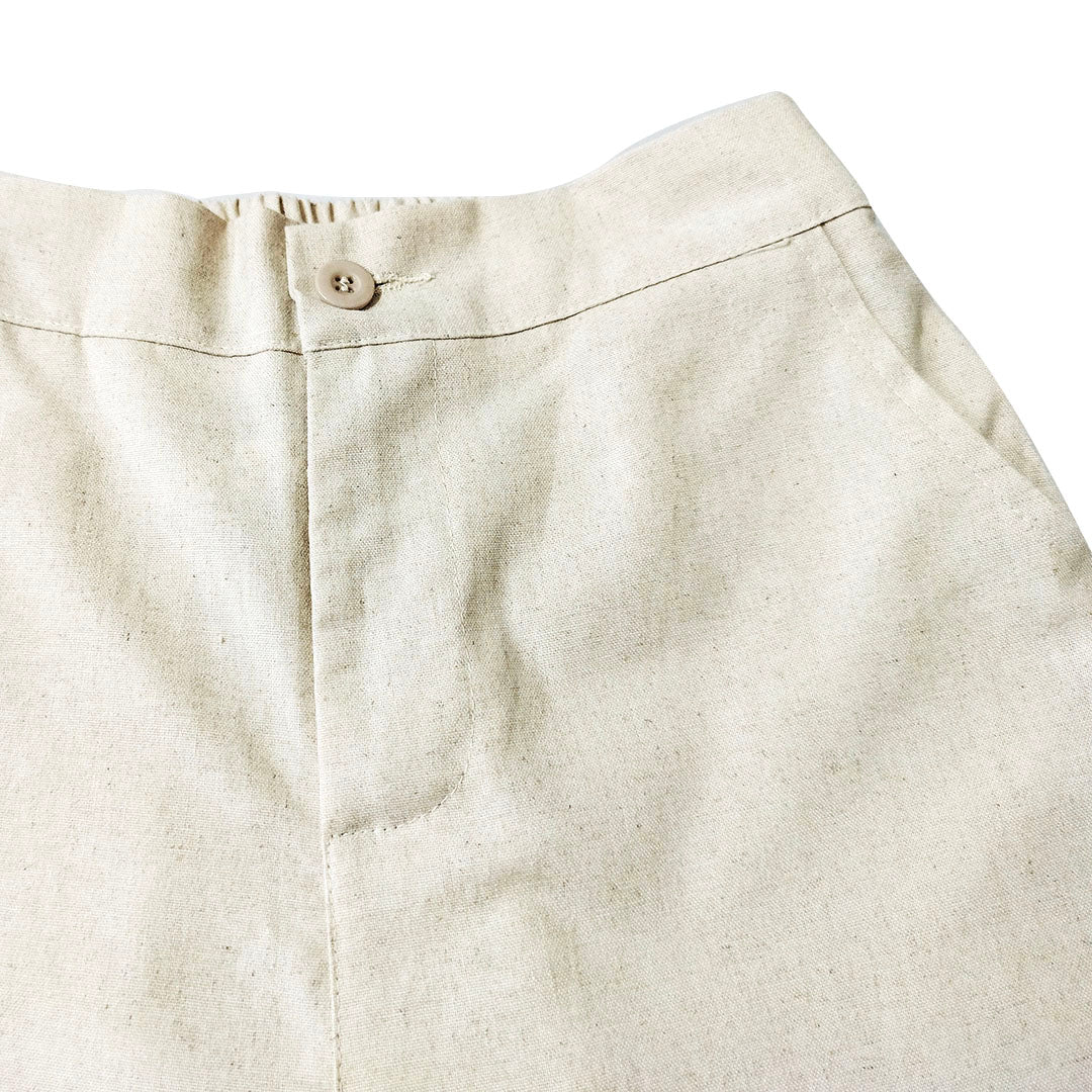 Loose-fitting cotton drape wide-leg pants