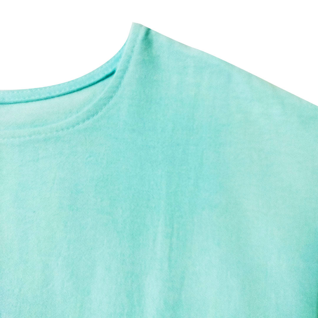 Loose cotton and linen short sleeves dress