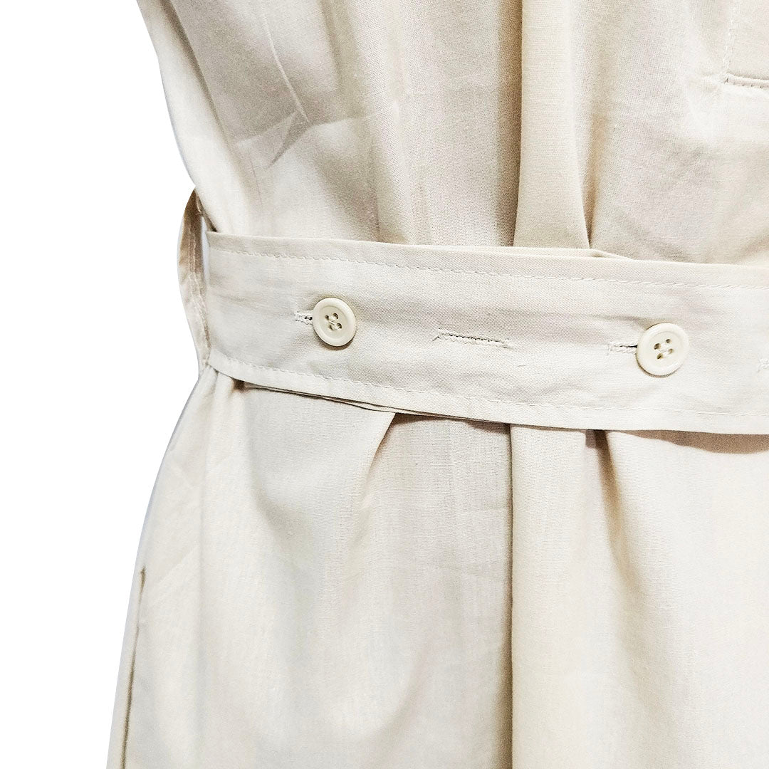 Korean solid color cotton dress