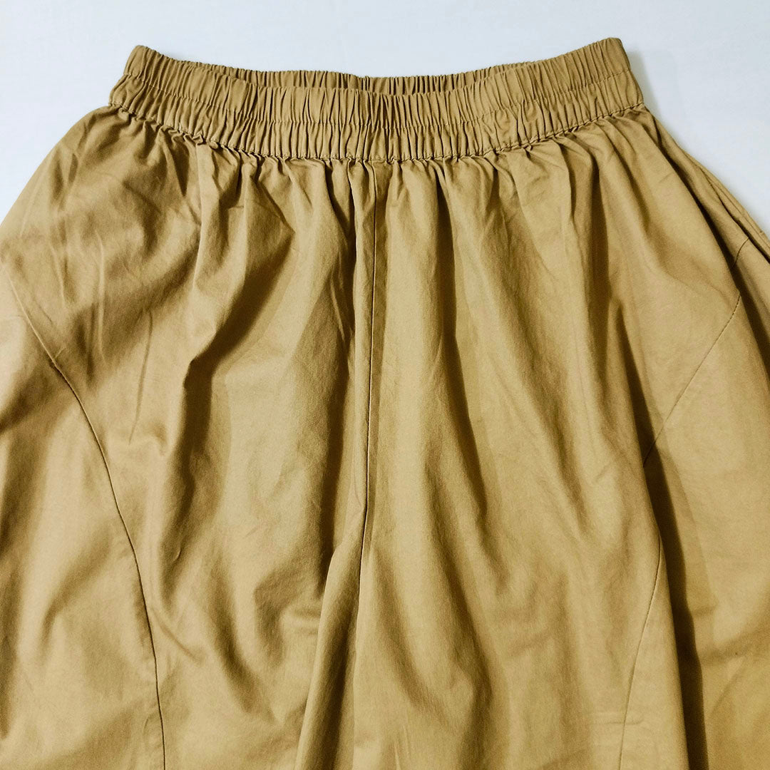 Retro Cotton Wide-Leg Pants: Elastic Waist, Ruffled Edges, and Cropped Length