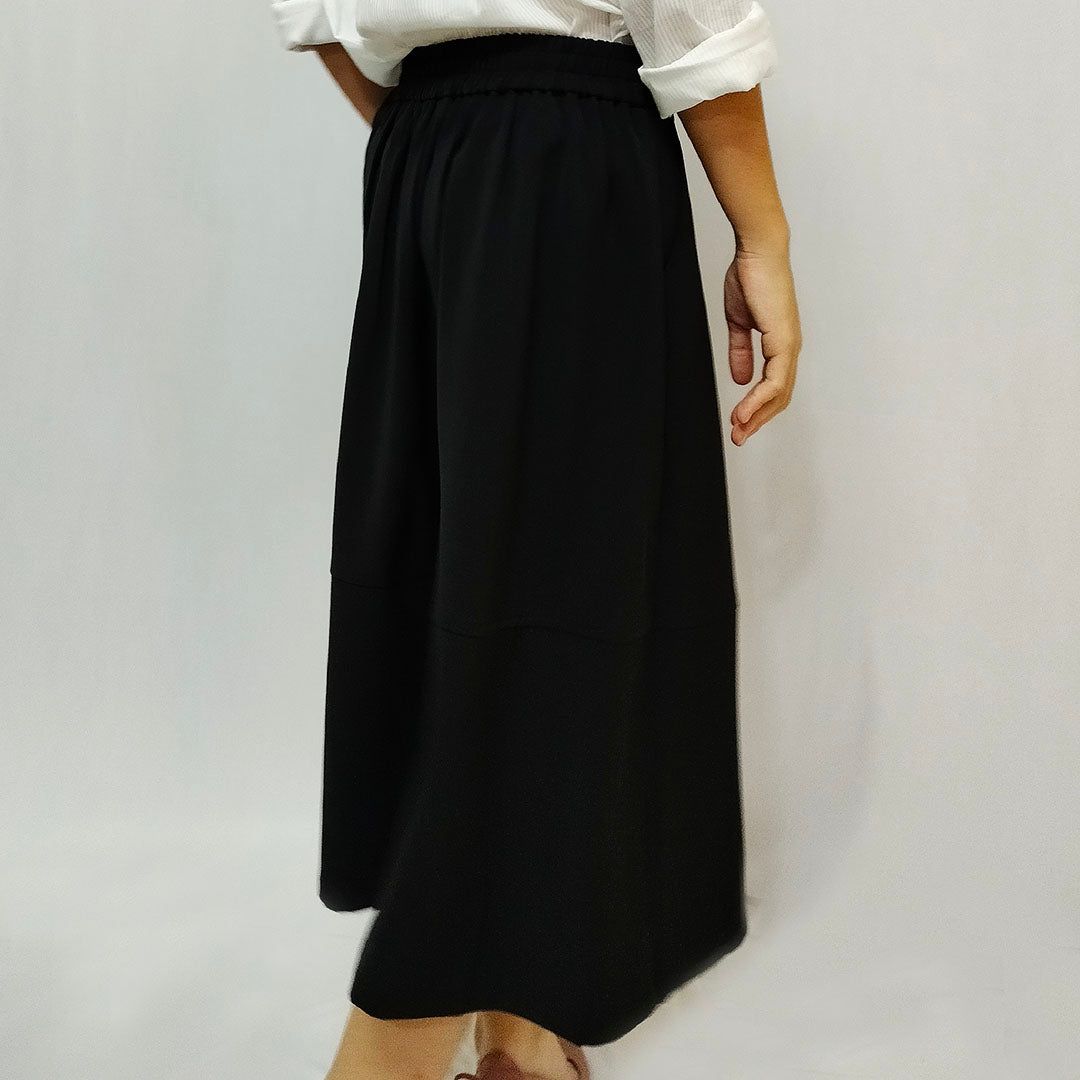Temperament high-waisted A-line skirt