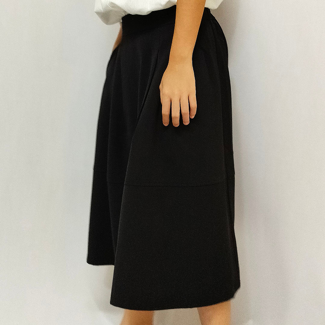 Temperament high-waisted A-line skirt