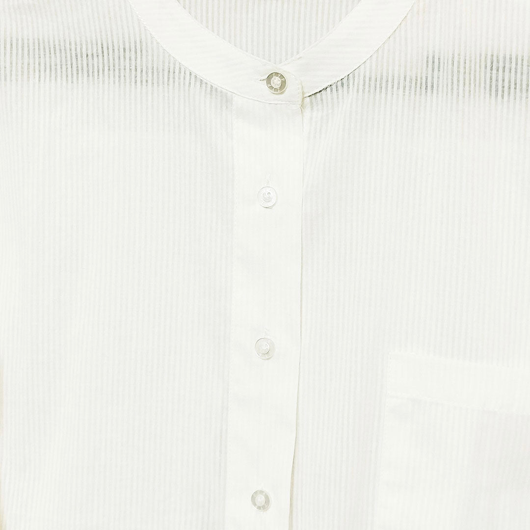 Cotton vintage Stand Collar Long Sleeves