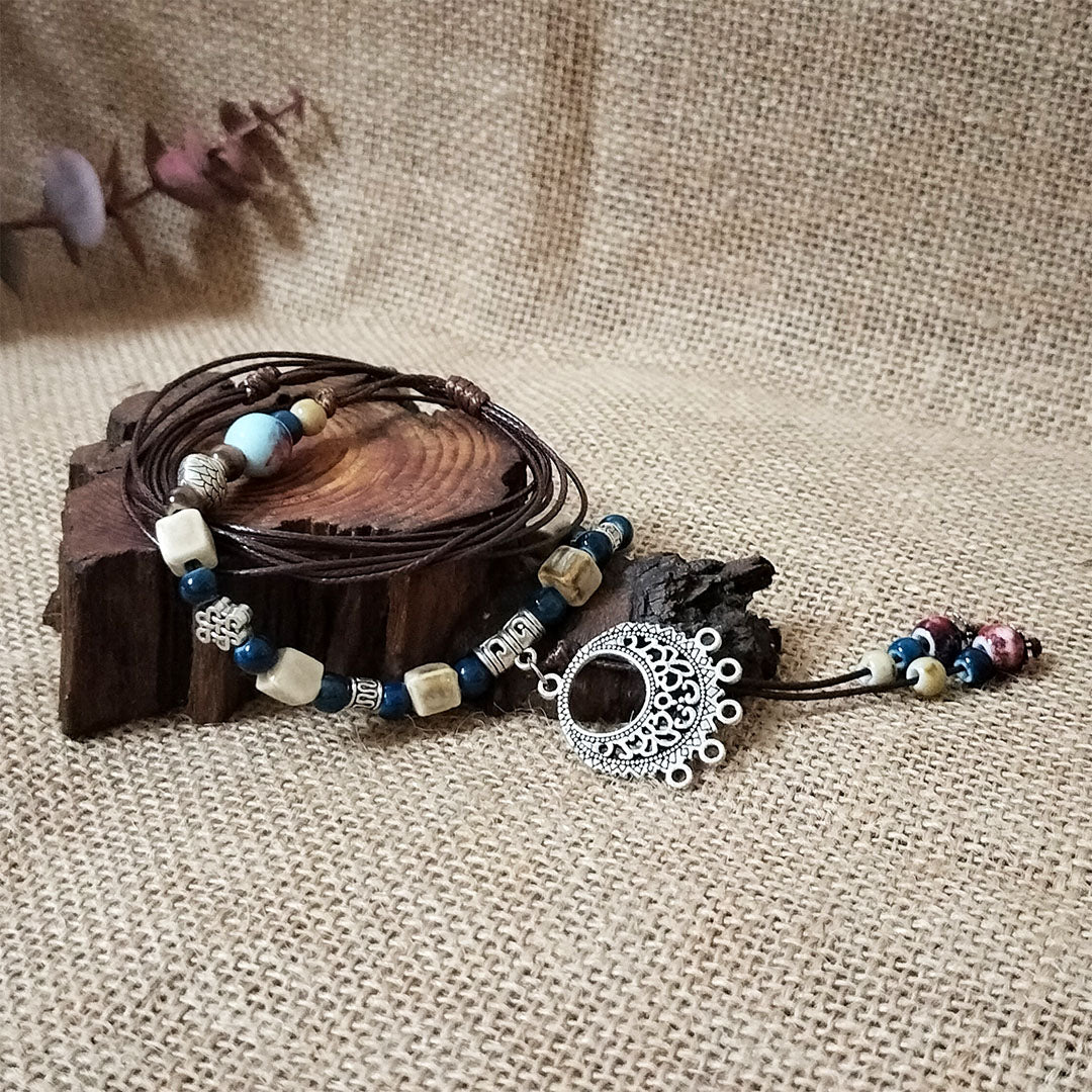 Vintage Moonlit Night Tassel Necklace