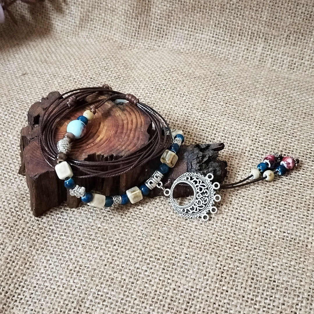 Vintage Moonlit Night Tassel Necklace