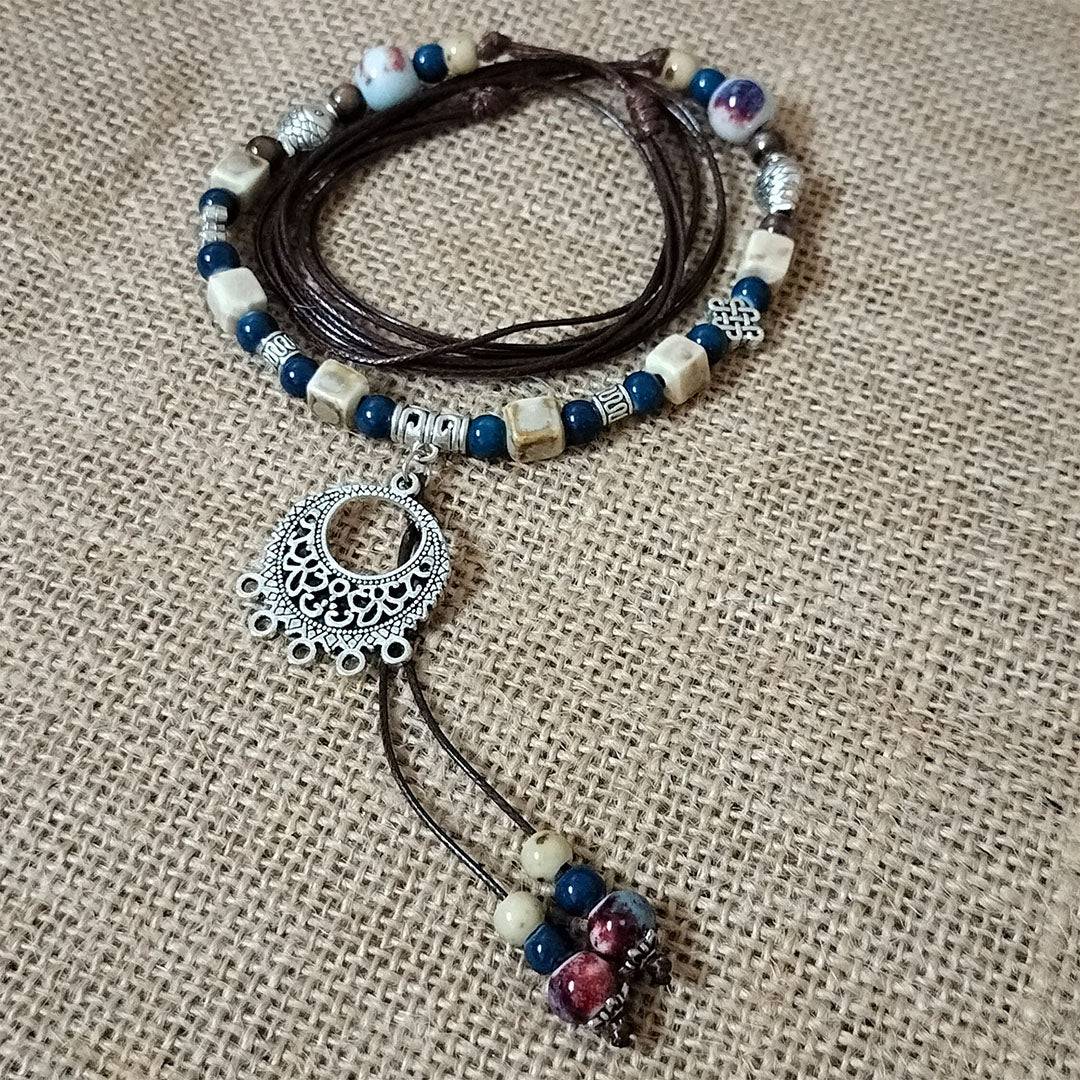 Vintage Moonlit Night Tassel Necklace