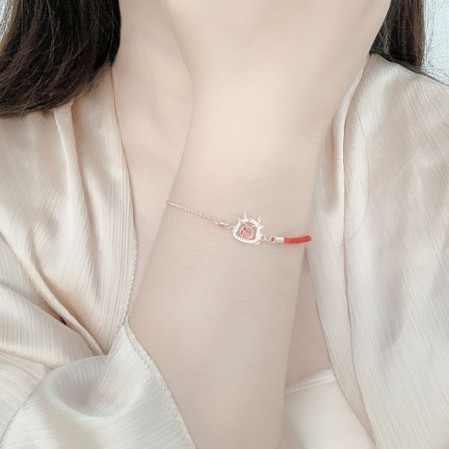 2024 Blessing Dragon Bracelet: Symbolic for the Year of the Dragon, Creative Red String Accessory with S925 Sterling Silver