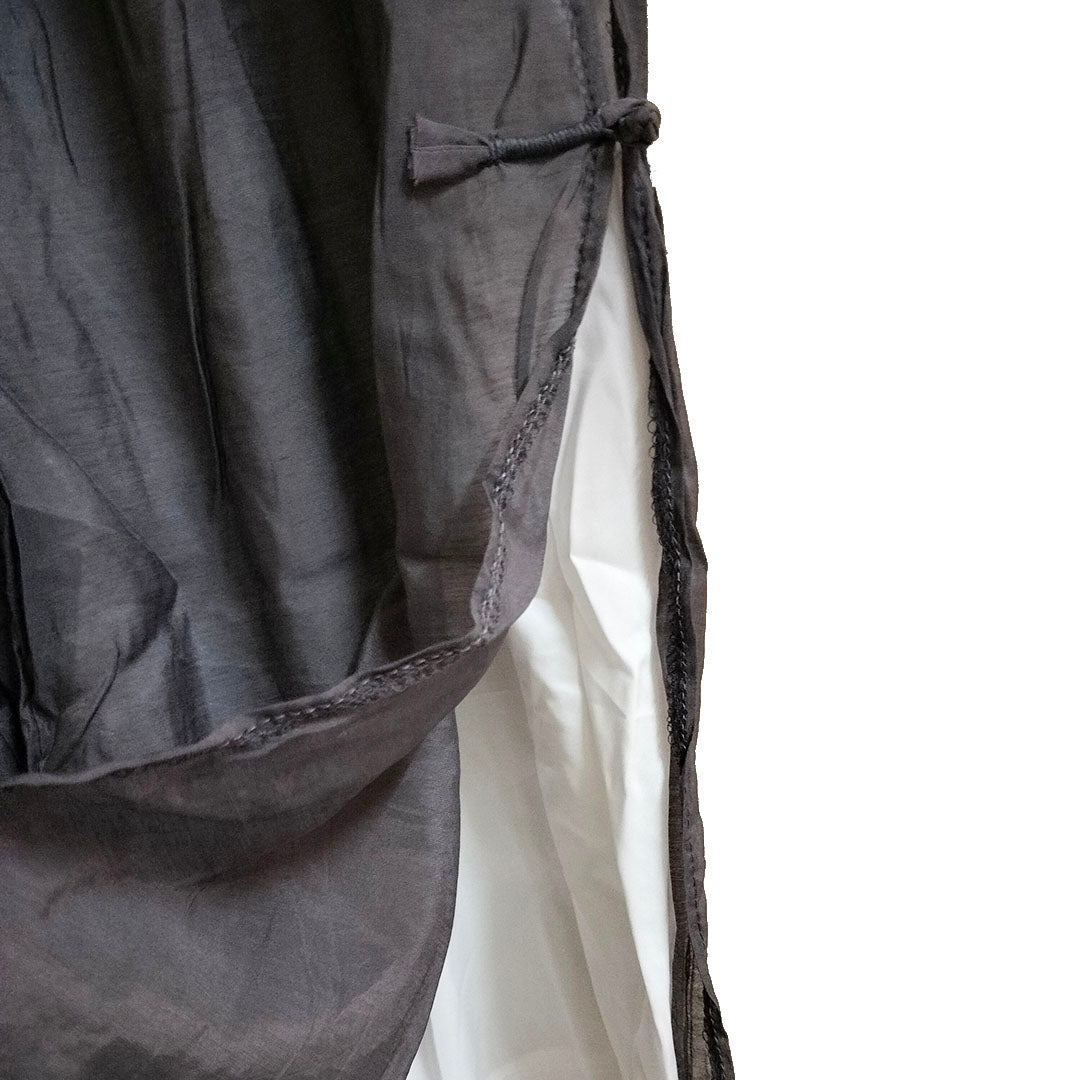 Artistic Casual Loose Plus Size Women’s Pants: Comfortable Side-Slit Wide-Leg Trousers