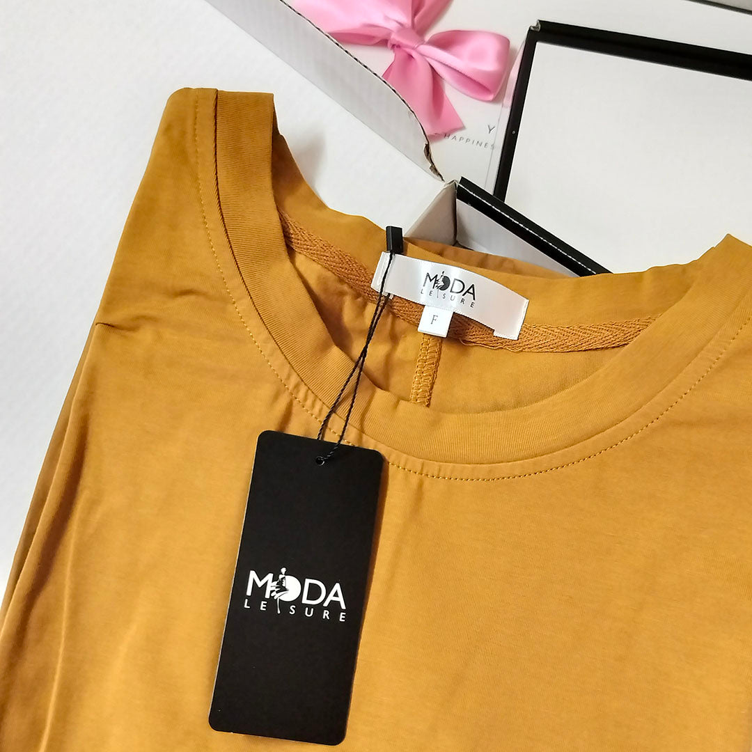 New Short Sleeve T-Shirt: Artistic, Simple, Solid Color, Loose Fit, Cotton Blend Casual Top