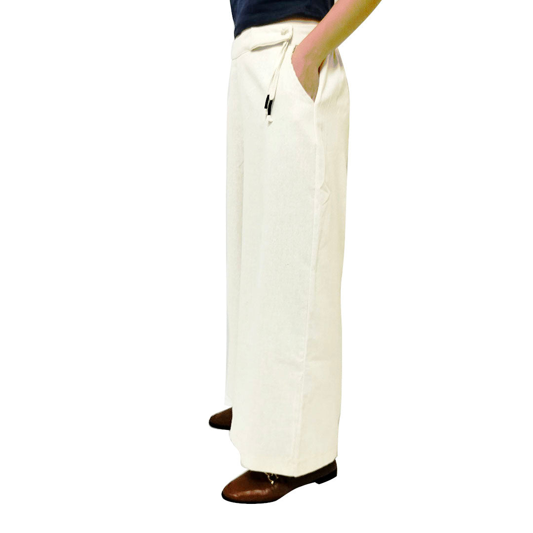 Artistic Retro Cotton Linen Wide-Leg Pants: Loose Fit Plus Size Women’s Casual Trousers