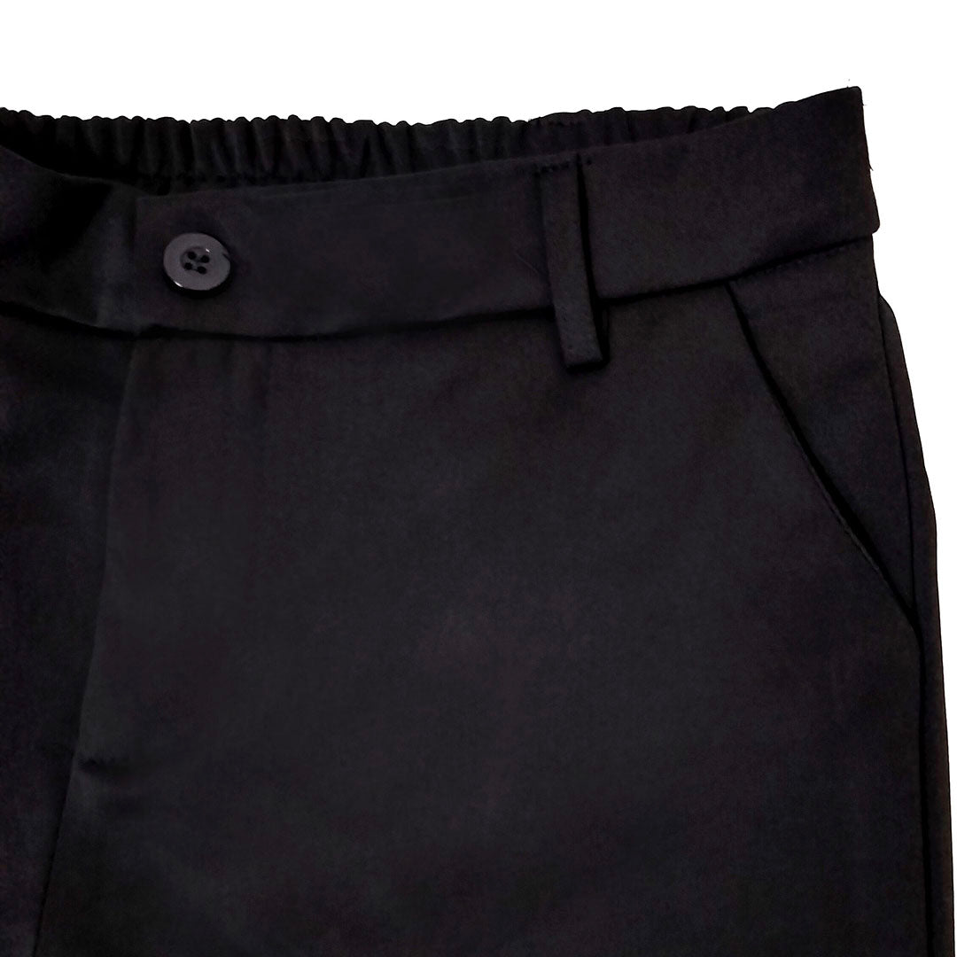 High-Waisted Wide-Leg Pants: Flattering Black Suit Trousers for Women