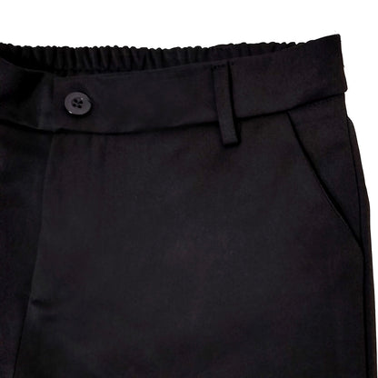 High-Waisted Wide-Leg Pants: Flattering Black Suit Trousers for Women