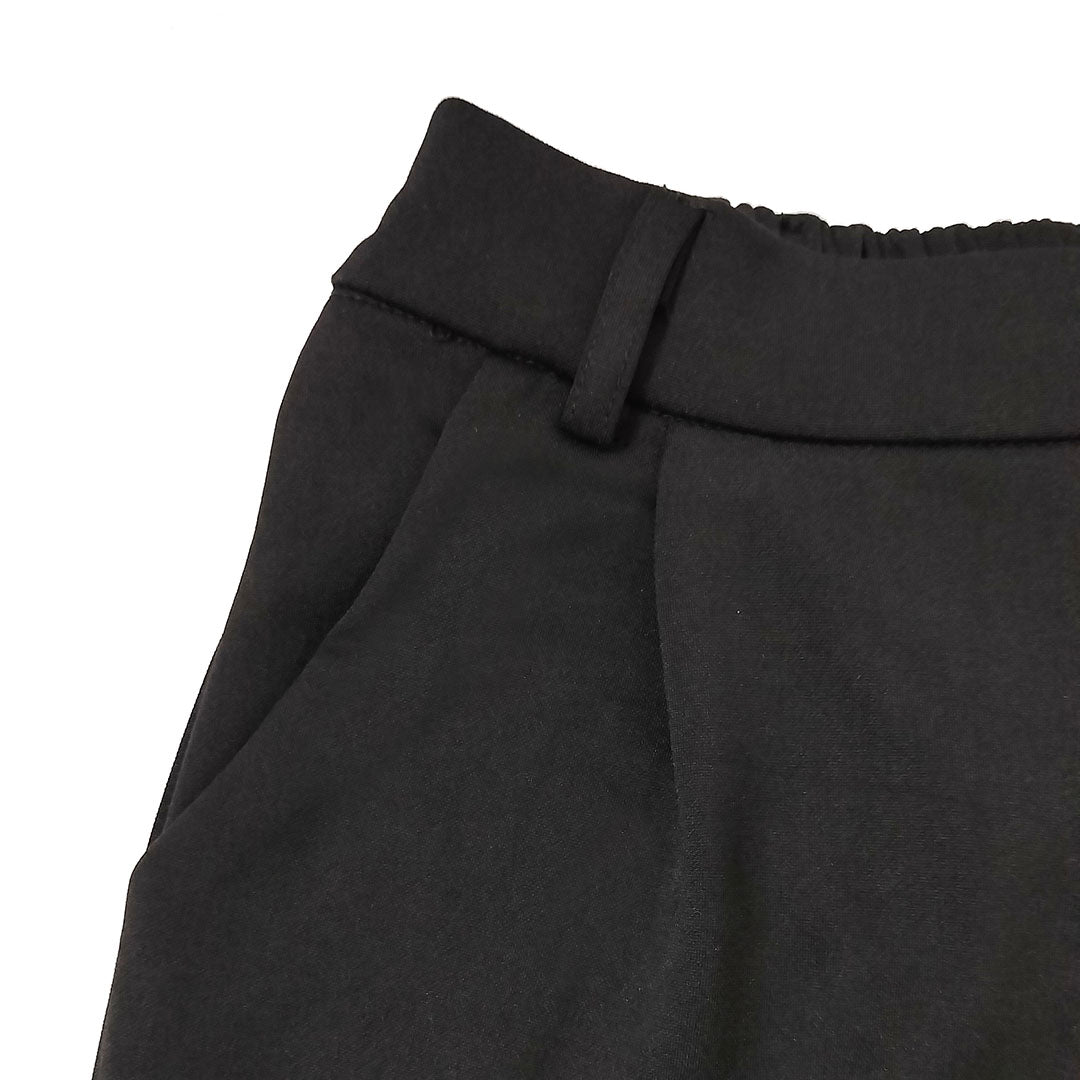 High-Waisted Wide-Leg Pants: Flattering Black Suit Trousers for Women