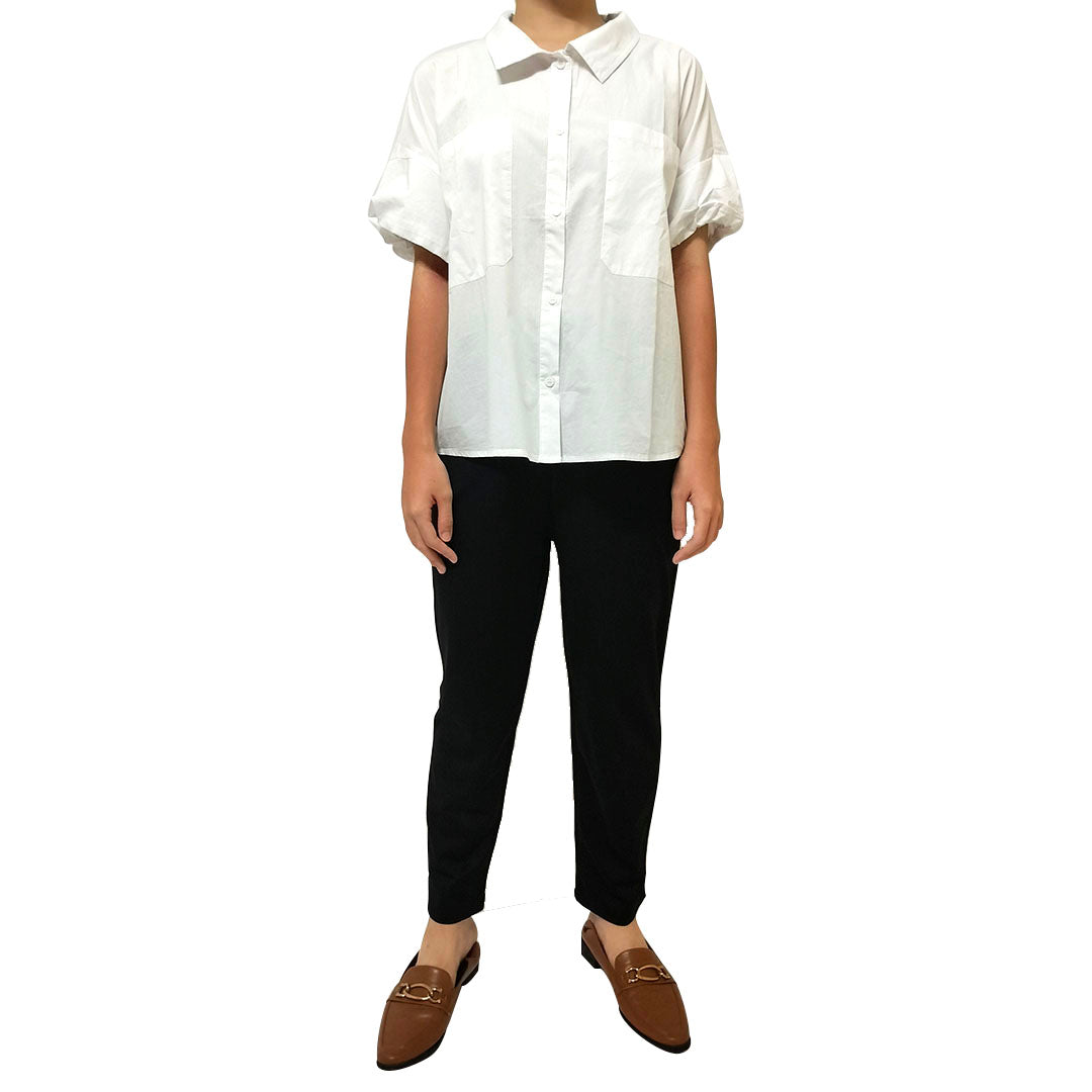 High-Waisted Wide-Leg Pants: Flattering Black Suit Trousers for Women