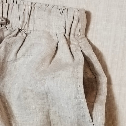 [Flowy & Breezy] Pure Linen Culotte Pants