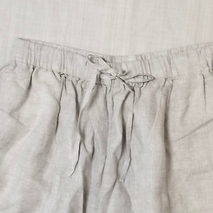 [Flowy & Breezy] Pure Linen Culotte Pants