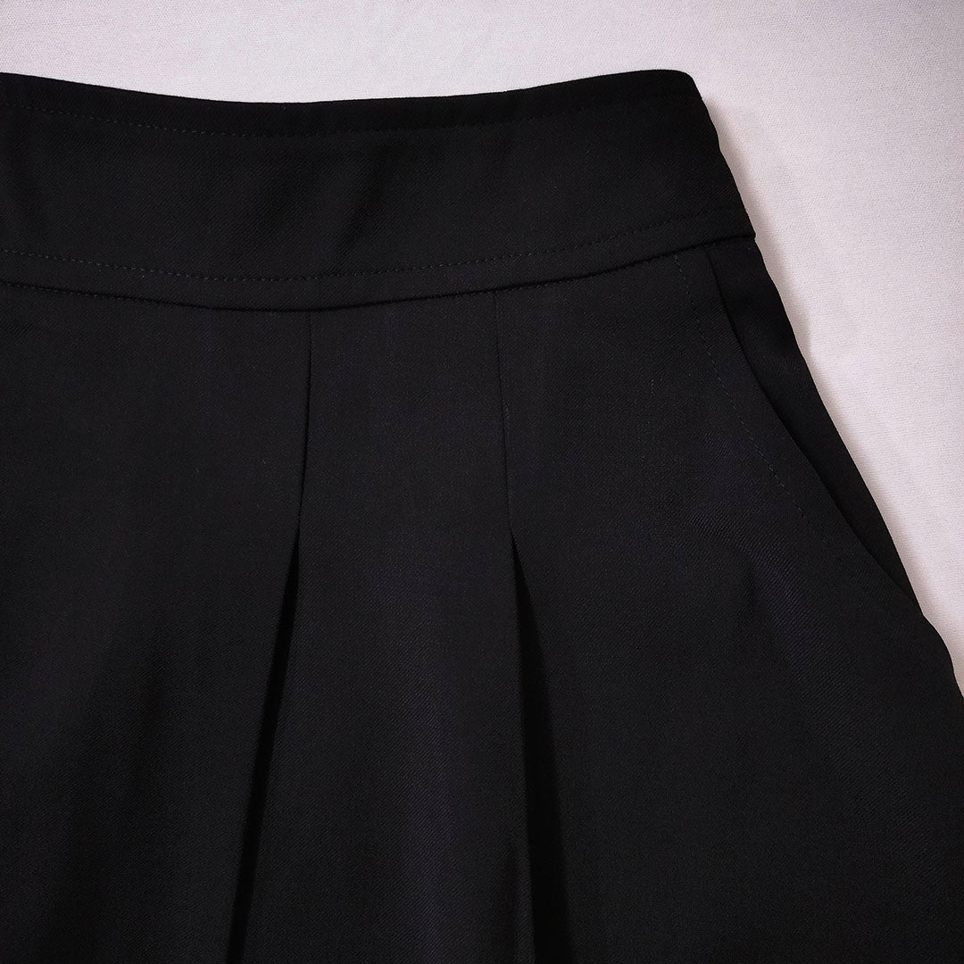 Temperament high-waisted A-line skirt
