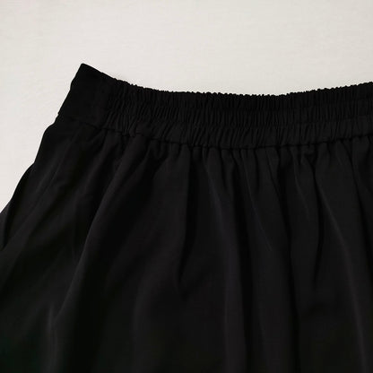 Temperament high-waisted A-line skirt