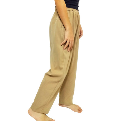 Loose-fitting straight-leg trousers