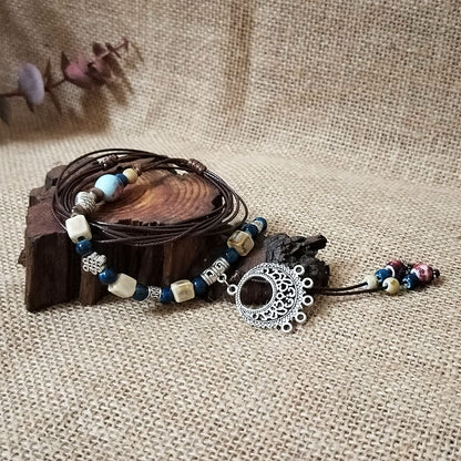 Vintage Moonlit Night Tassel Necklace