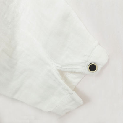 Korean Design High-Collar Cotton Long Sleeve Shirt: Loose, Artistic Top, Vintage Base Shirt, Blouse